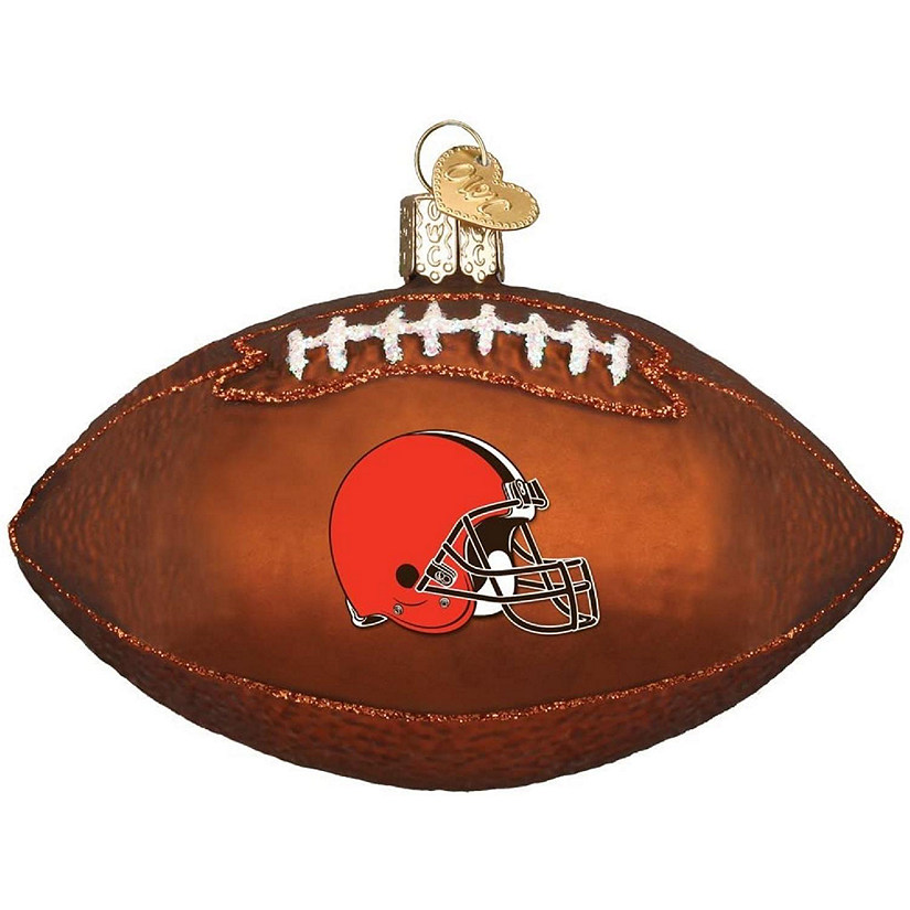 Old World Christmas Cleveland Browns Football Ornament For Christmas Tree Image