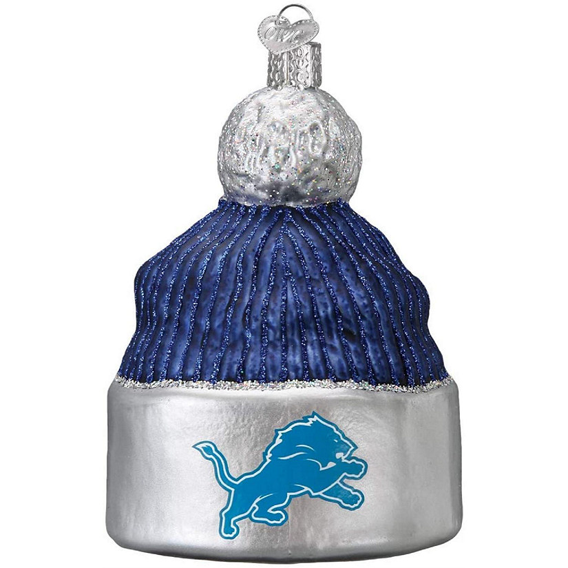 Old World Christmas Detroit Lions Beanie Ornament For Christmas Tree Image