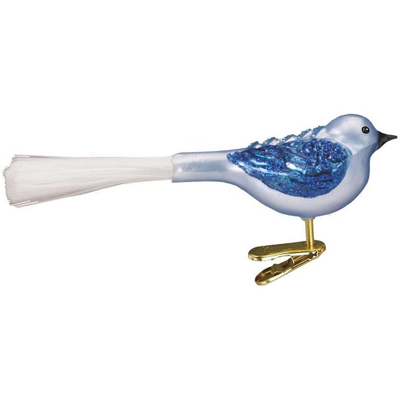 Old World Christmas Fat Glitter Bird Glass Blown Ornaments, Assorted Colors, Pack of 1 Image