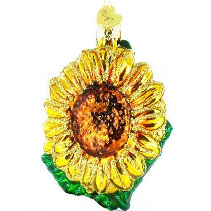 Old World Christmas Garden Sunflower Glass Ornament FREE BOX 36124 New Image