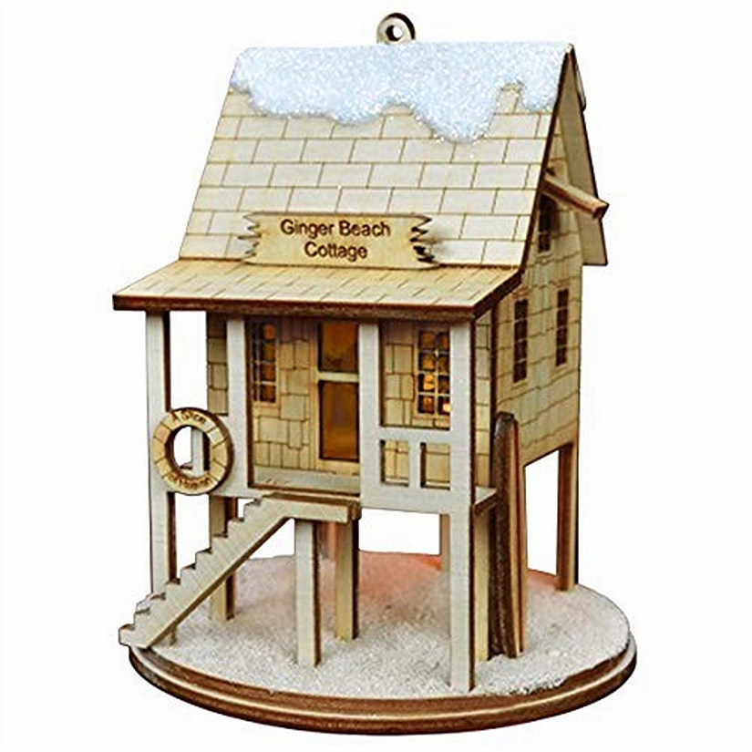 Old World Christmas Ginger Beach Cottage Ornament 80500 Image