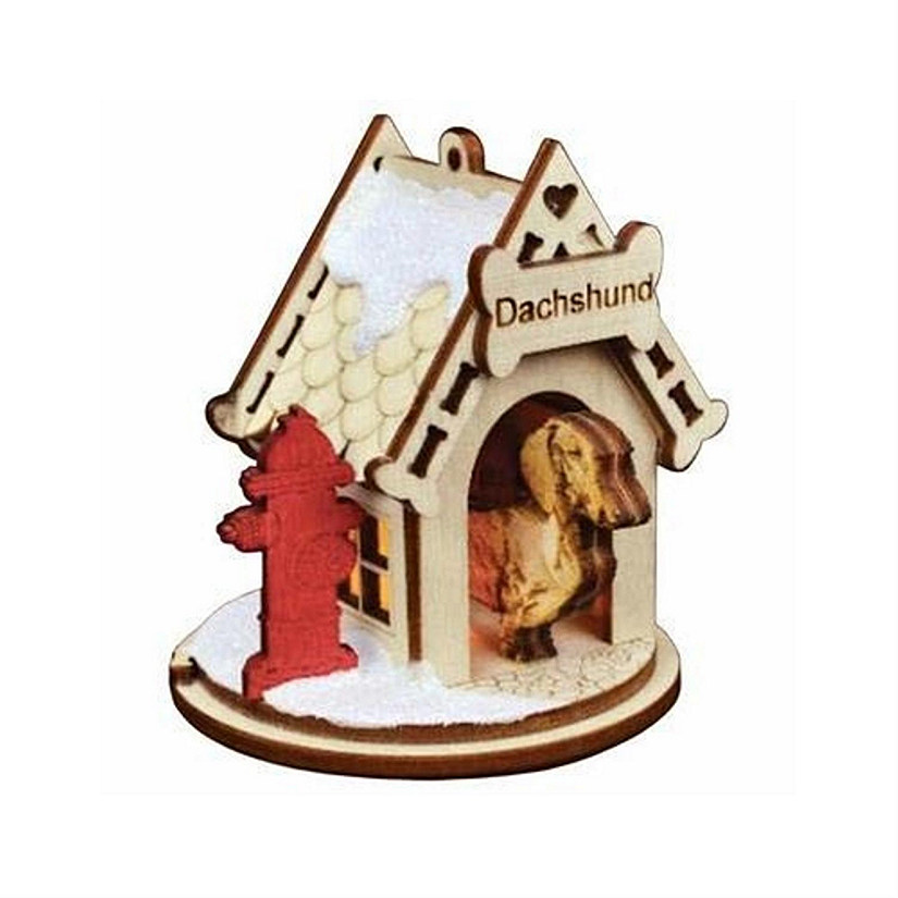 Old World Christmas Ginger Cottages Ginger Stacks - Carousel Dog GS4402 Ornament, Multi #81003 Image