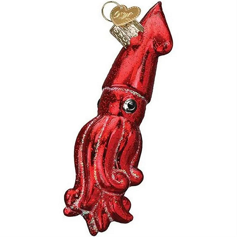 Old World Christmas Glass Blown Ornaments Red Squid (#12600) Image