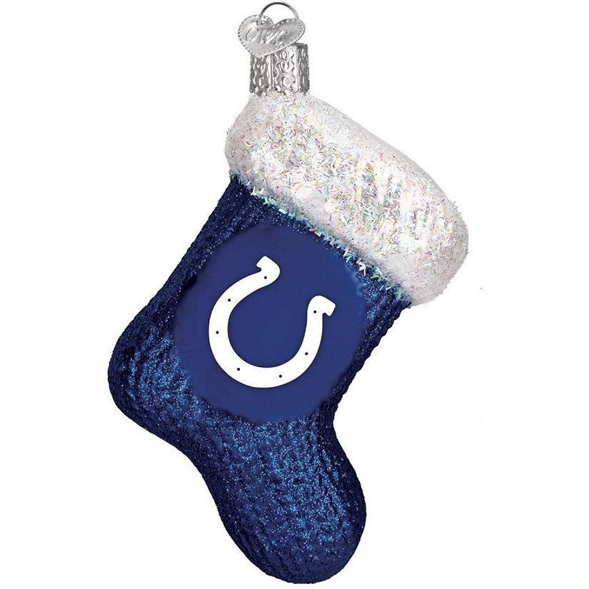 Old World Christmas Indianapolis Colts Stocking Ornament For Christmas Tree Image