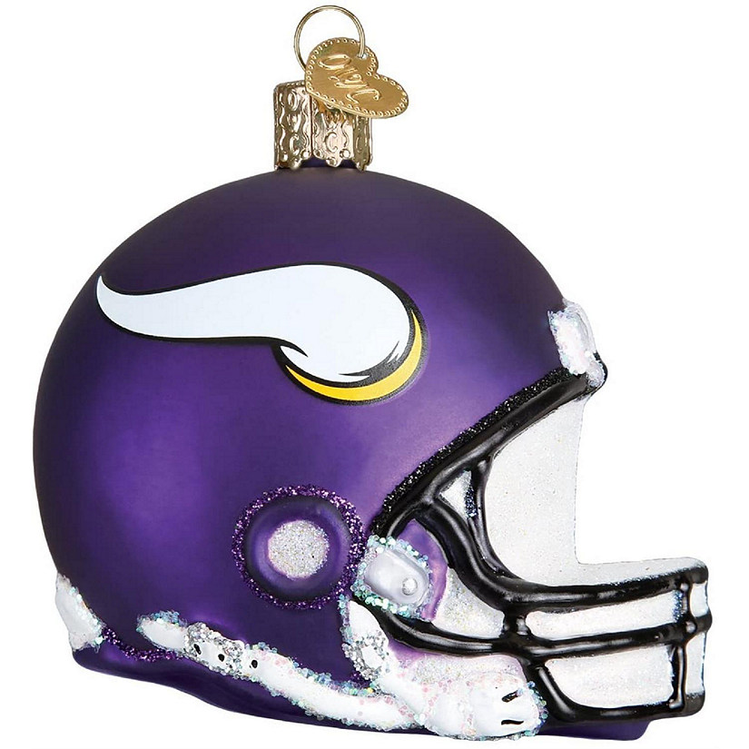 Old World Christmas Minnesota Vikings Helmet Ornament For Christmas Tree Image