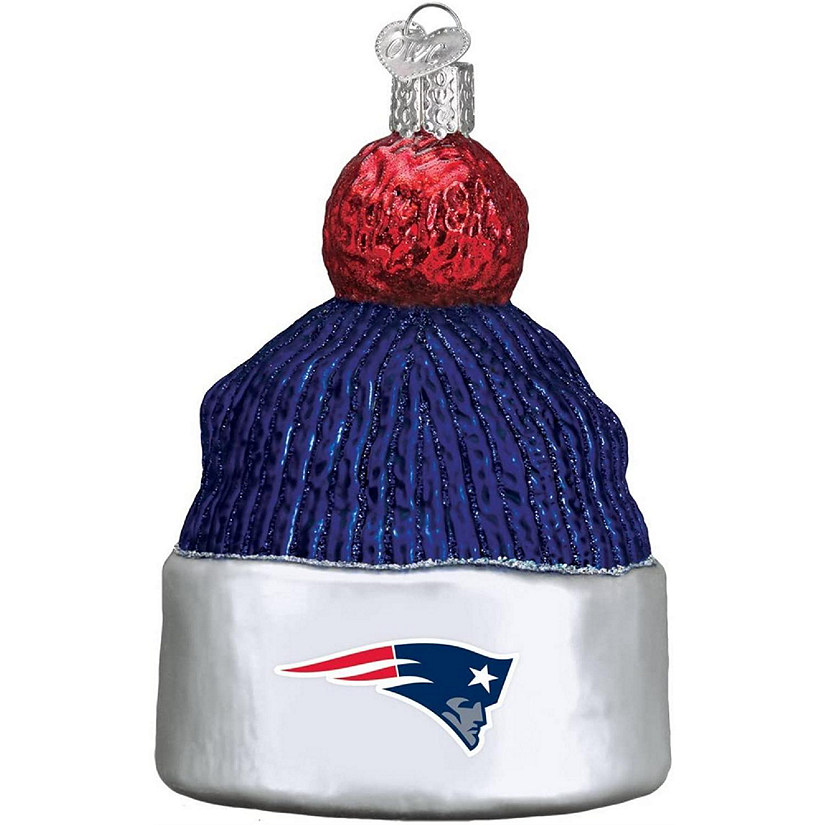 Old World Christmas New England Patriots Beanie Ornament For Christmas Tree Image