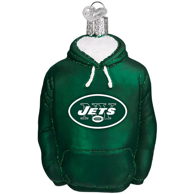 Old World Christmas New York Jets Hoodie Ornament For Christmas Tree Image