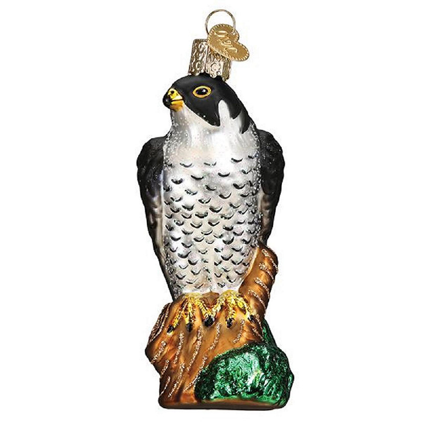 Old World Christmas Peregrine Falcon Glass Ornament FREE BOX 16138 Image