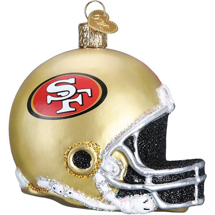Old World Christmas San Francisco 49ers Helmet Ornament For Christmas Tree Image