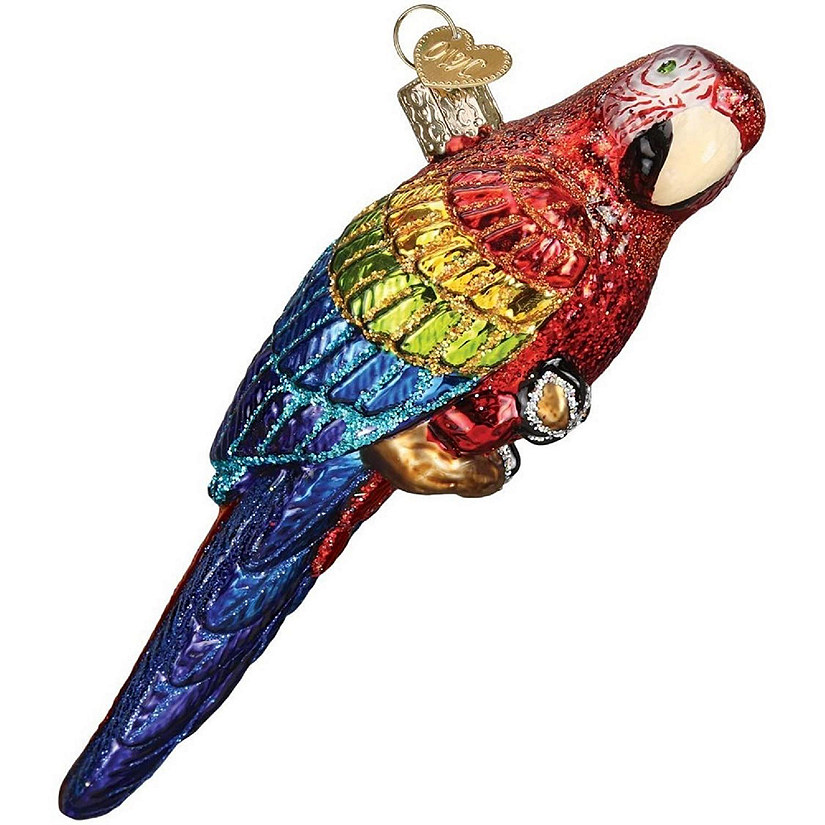 Old World Christmas Tropical Parrot Ornament Image