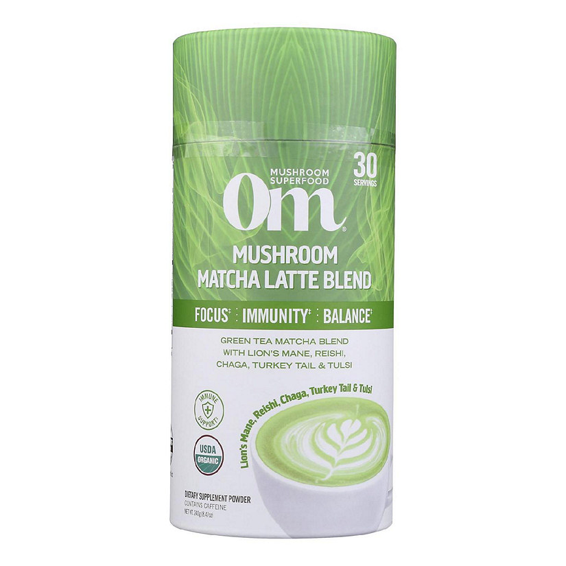 Om - Green Tea Matcha Latte - 1 Each -8.47 OZ Image