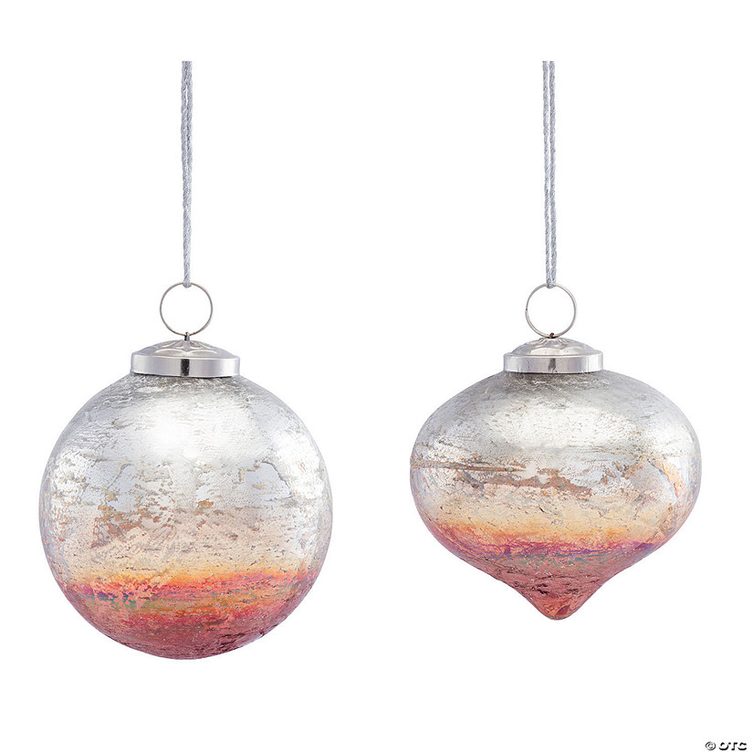 Ombre Glass Ball and Onion Ornament (Set of 6) Image