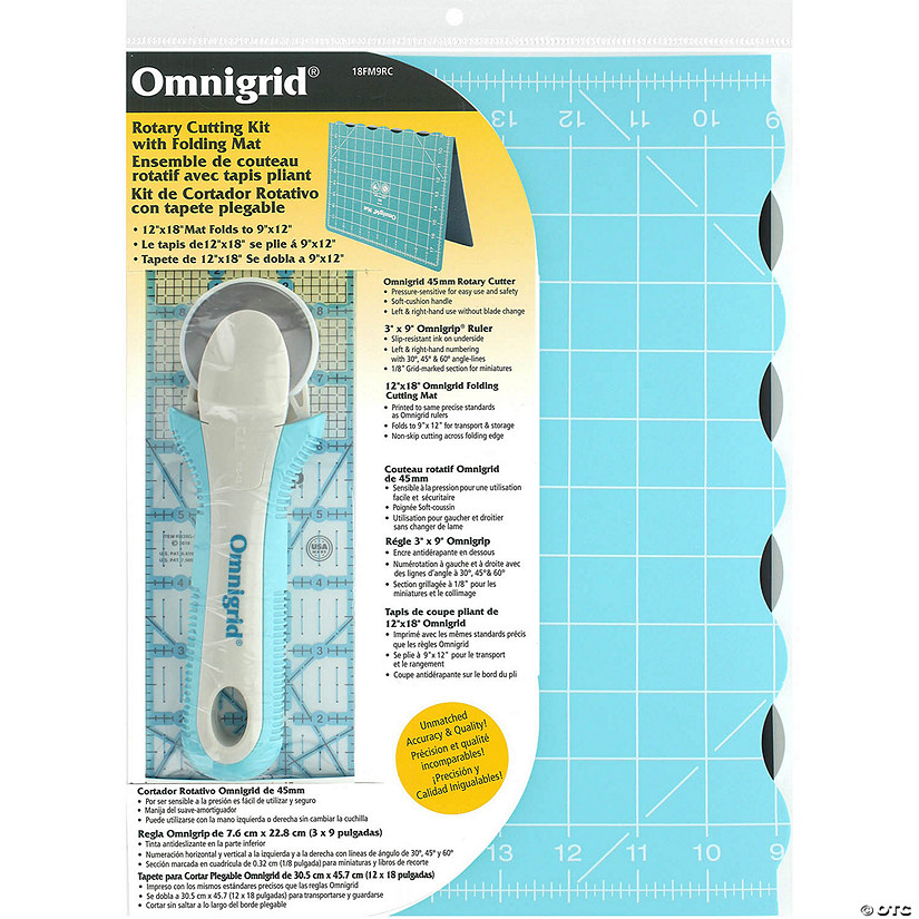 Omnigrid Kit Rotary Cutting Fold Mat/Cuttr/Rulr Sm Image