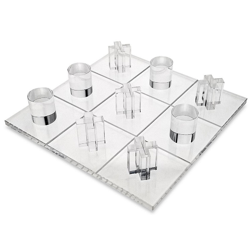 OnDisplay 3D Luxe Acrylic Tic Tac Toe Set (Clear) Image
