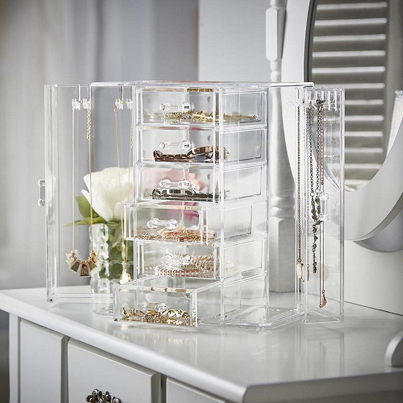 OnDisplay Tiered Acrylic Jewelry Cabinet Organizer Image