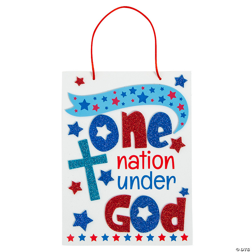 One Nation Under God Sign Craft Kit - Makes 12 Image