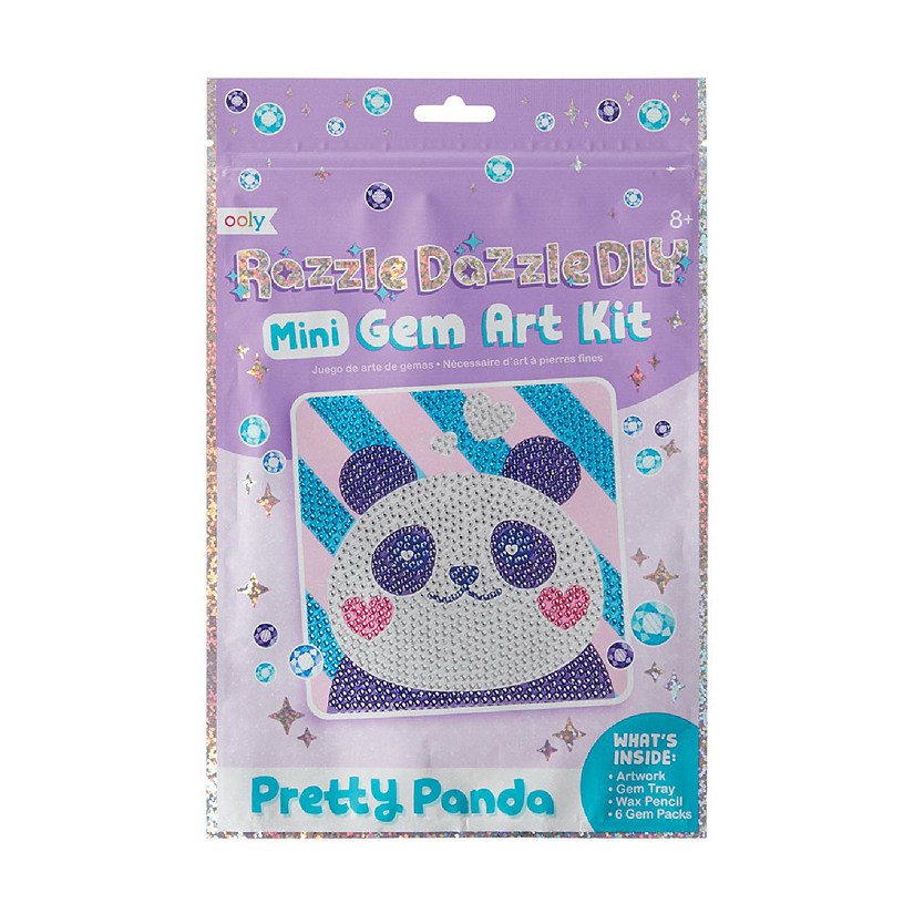 OOLY Razzle Dazzle D.I.Y. Mini Gem Art Kit - Pretty Panda Image