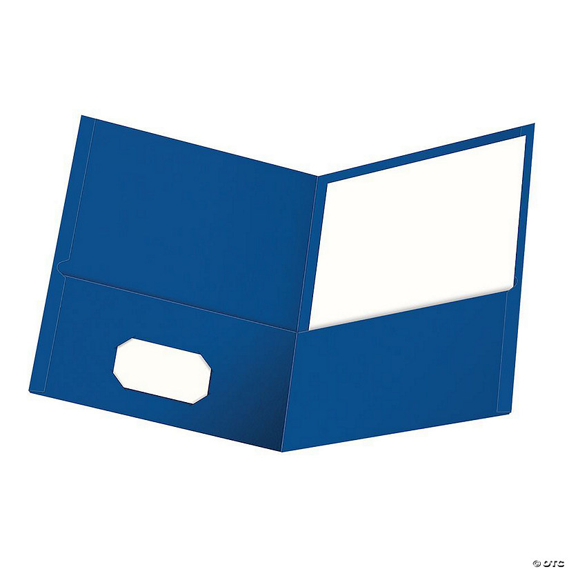 OProperford Twin Pocket Folders, Letter Size, Royal Blue, BoProper of 25 Image