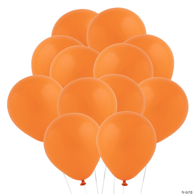 Orange 5" Latex Balloons - 24 Pc. Image