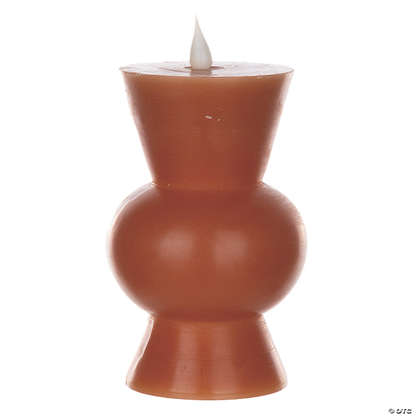 Orange SimpluProper Led Designer Candle (Set Of 2) 3.5" X 5.5"H WaProper/Plastic Image