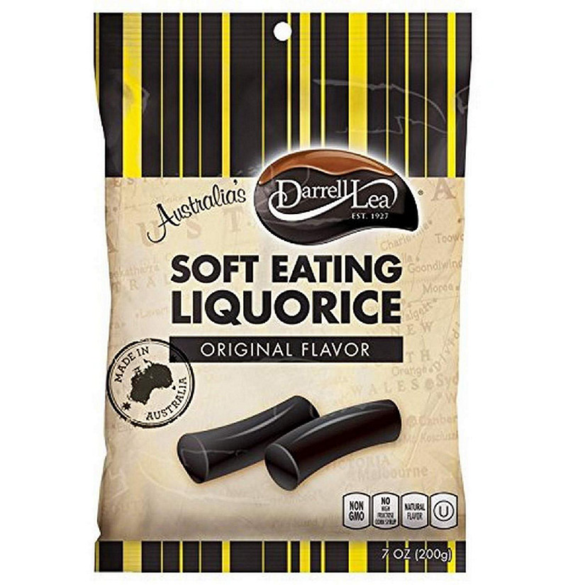 Original (Black) Soft Eating Liquorice, 7-Ounce Bags (Case of 8) Image