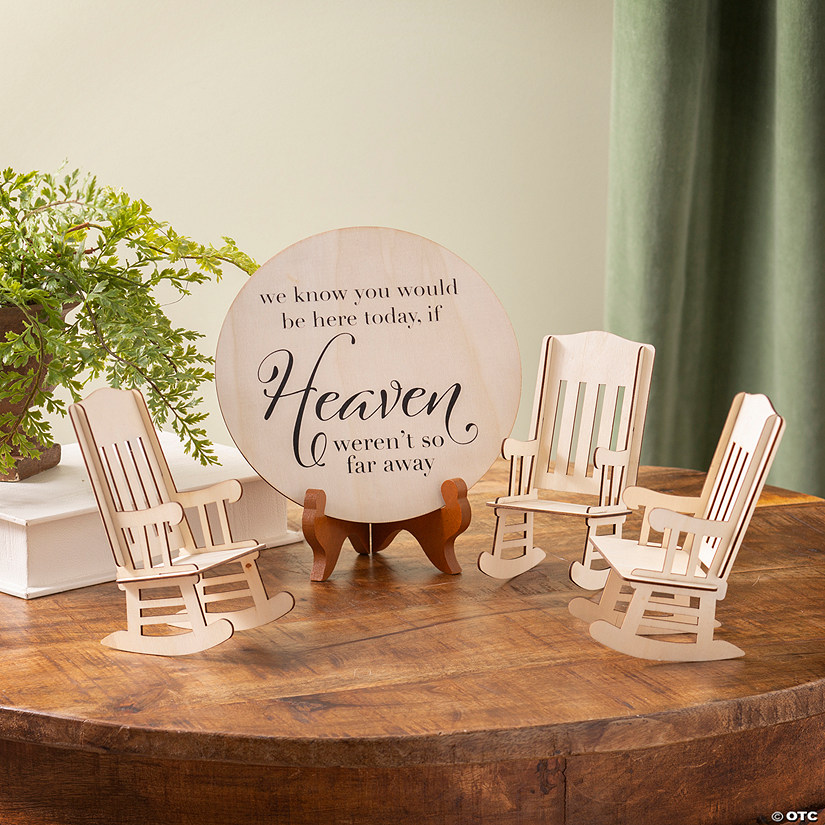 Our Loved Ones Memorial Wedding Sign & Mini Chair Set Image