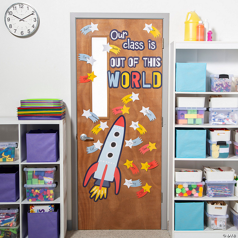 Outer Space Classroom Door Decorating Kit - 44 Pc. Image