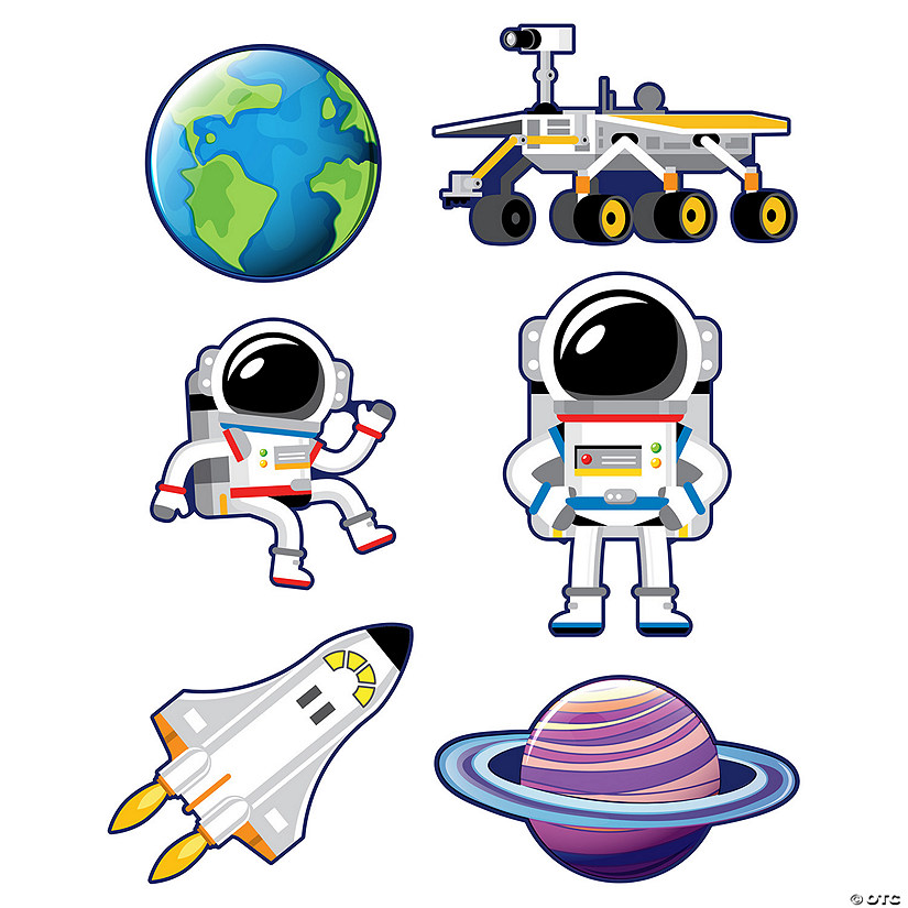 Outer Space Cutouts - 6 Pc. Image