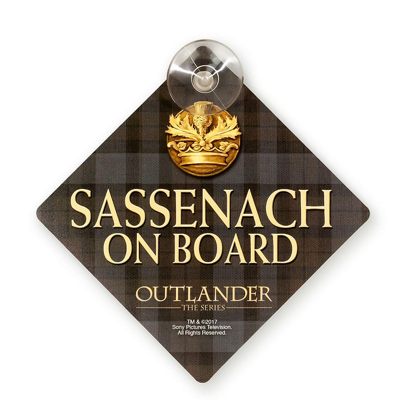 Outlander Sassenach Car Window Sign  Official Outlander Decorative Collectible Image