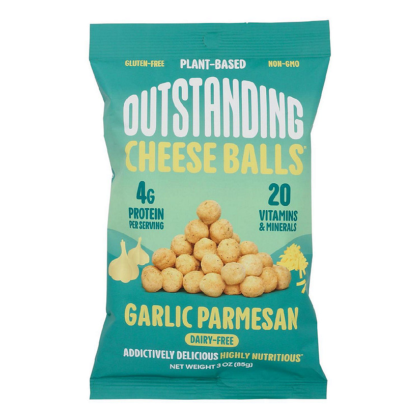 Outstanding Foods - Cheese Balls Garlic - Case of 8-3 OZ Image
