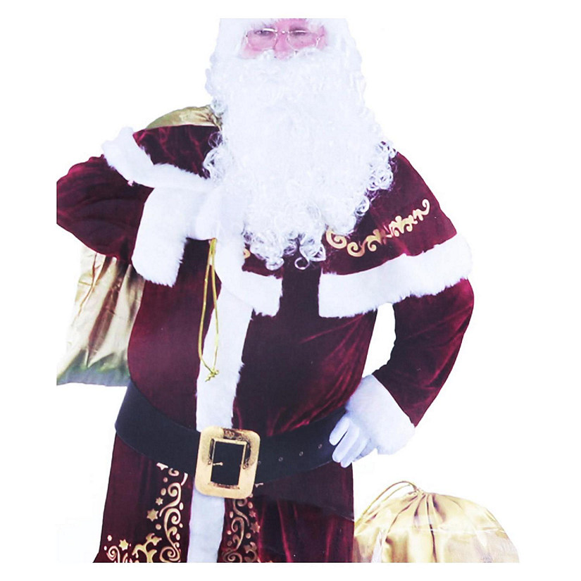 Oversized Santa Belt with Big Metal Buckle Costume Accessory Image