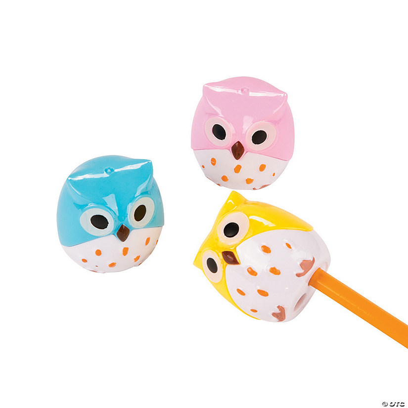 Owl Pencil Sharpeners - 12 Pc. Image