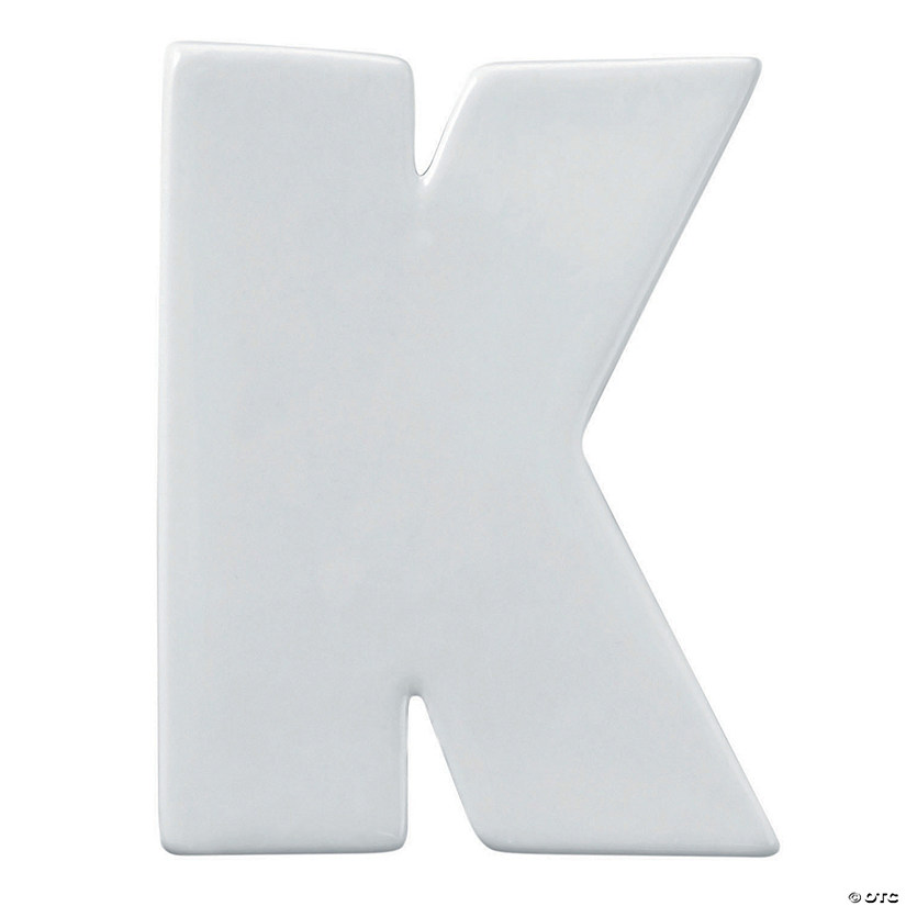 Paint Your Own Porcelain Letter  K Image