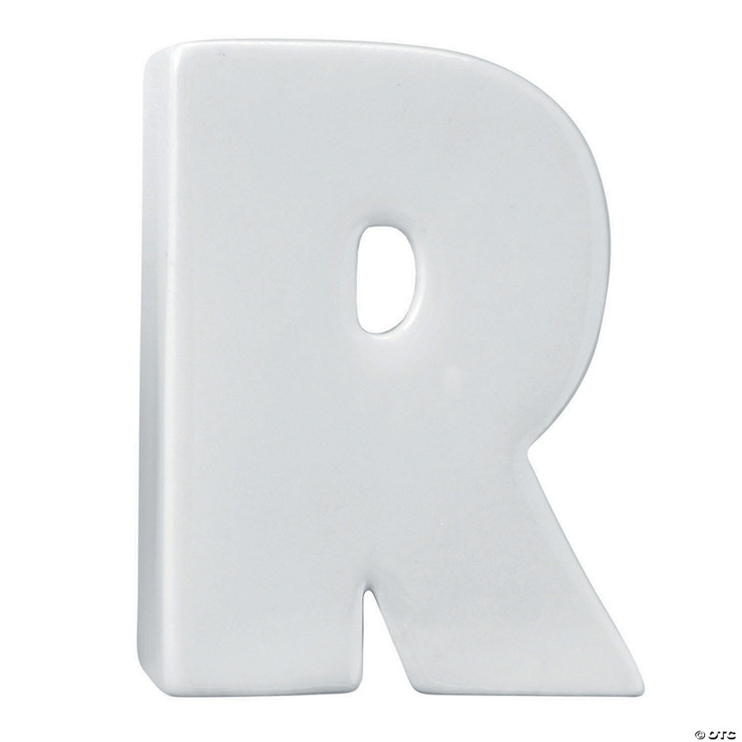Paint Your Own Porcelain Letter  R Image