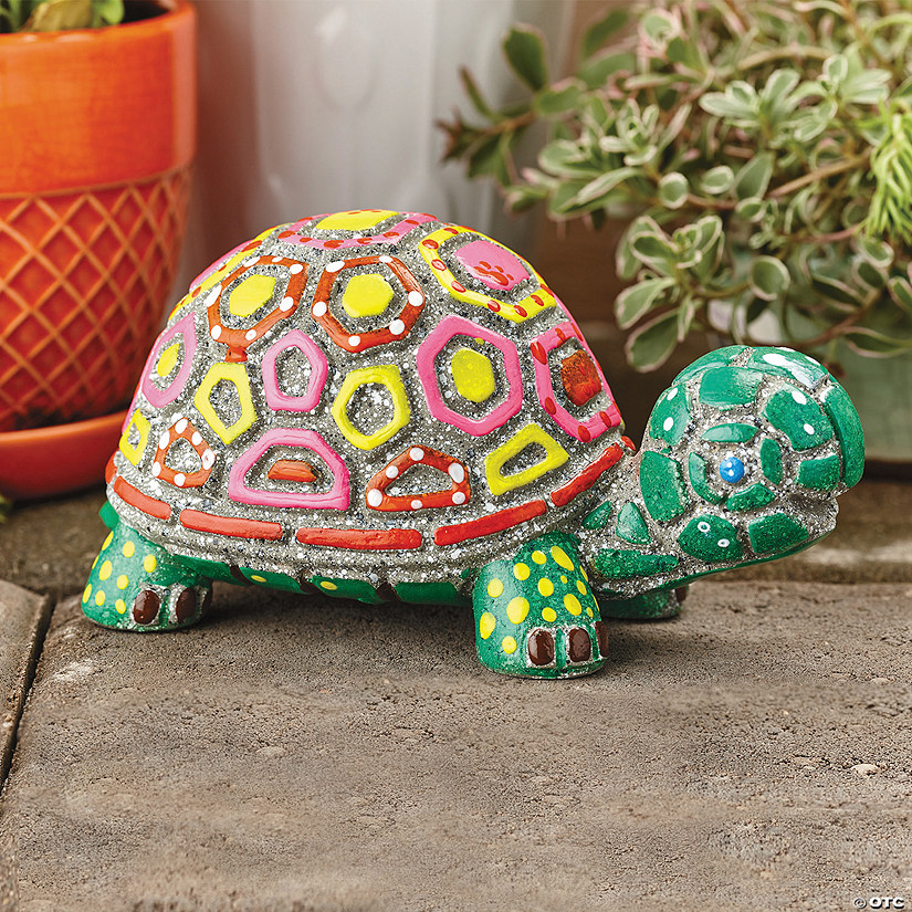 Paint Your Own: Stone Turtle Image