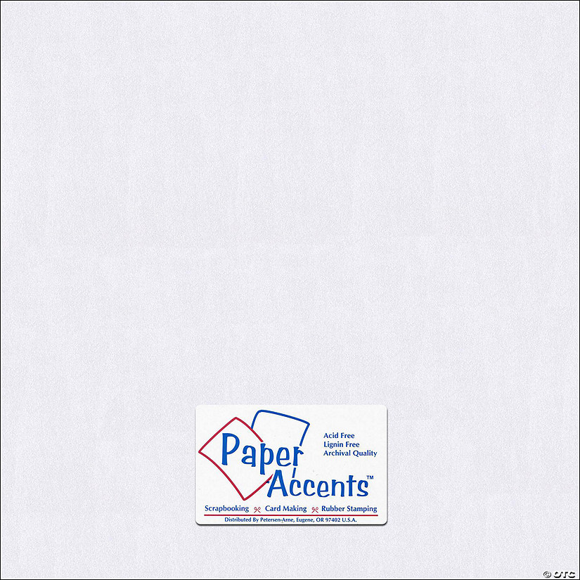 Paper Accents Cardstock 12"x 12" Pearlized 105lb Bright White 25pc&#160; &#160;&#160; &#160; Image