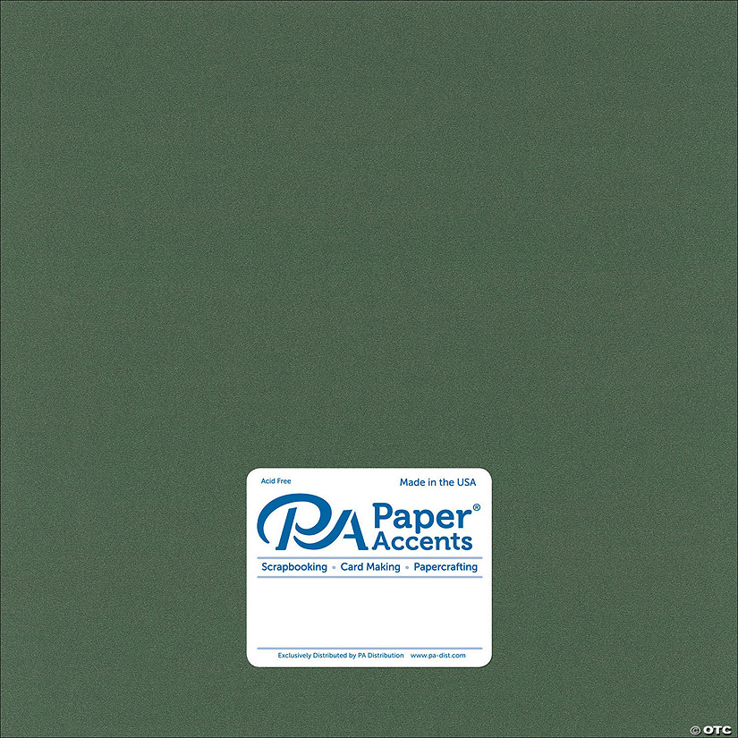 Paper Accents Cardstock 12"x 12" Pearlized 105lb Moss 25pc&#160; &#160;&#160; &#160; Image