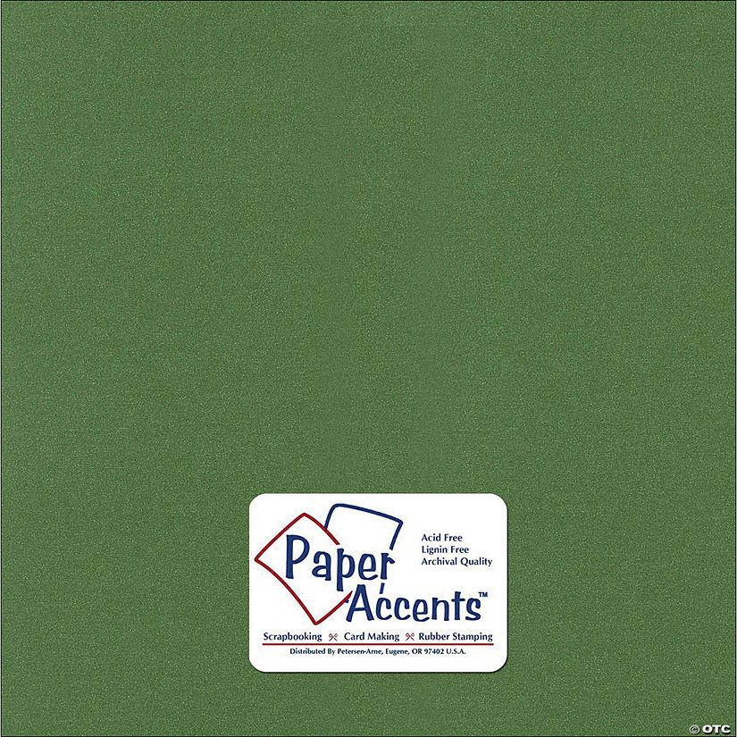 Paper Accents Cardstock 12"x 12" Pearlized 111lb Cilantro 25pc&#160; &#160;&#160; &#160; Image