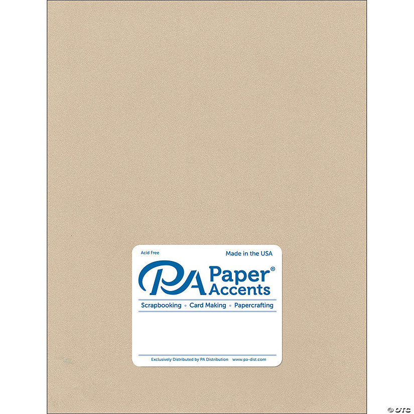 Paper Accents Cardstock 8.5"x 11" Pearlized 105lb Taupe 25pc&#160; &#160;&#160; &#160; Image