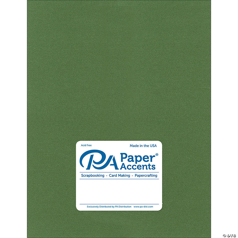 Paper Accents Cardstock 8.5"x 11" Pearlized 111lb Cilantro 25pc&#160; &#160;&#160; &#160; Image