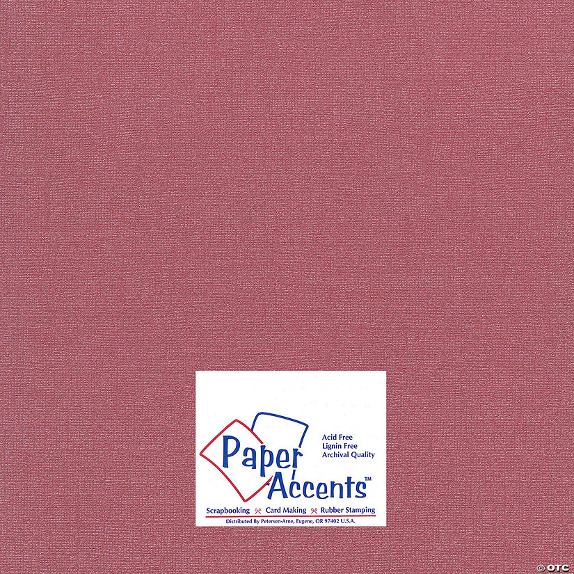 Paper Accents Glimmer Cardstock 12"x 12" 80lb 25pc Exotic Red&#160; &#160;&#160; &#160; Image