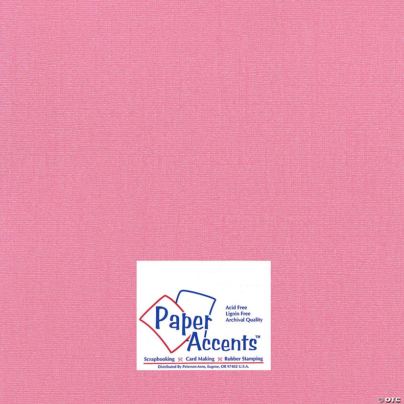 Paper Accents Glimmer Cardstock 12"x 12" 80lb 25pc Frosty Pink&#160; &#160;&#160; &#160; Image