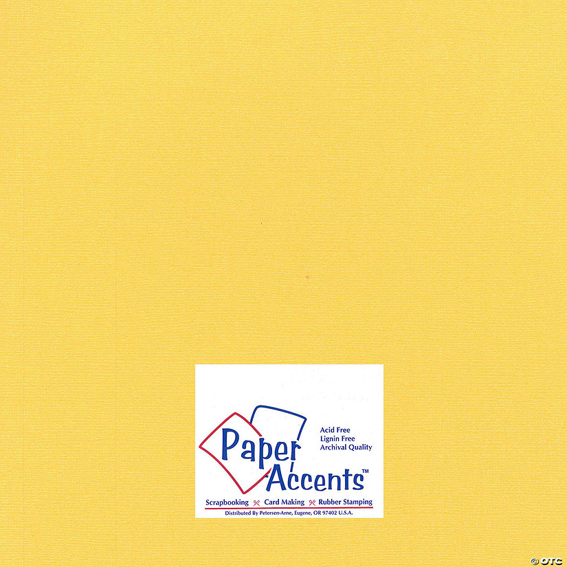 Paper Accents Glimmer Cardstock 12"x 12" 80lb 25pc Golden Yellow&#160; &#160;&#160; &#160; Image
