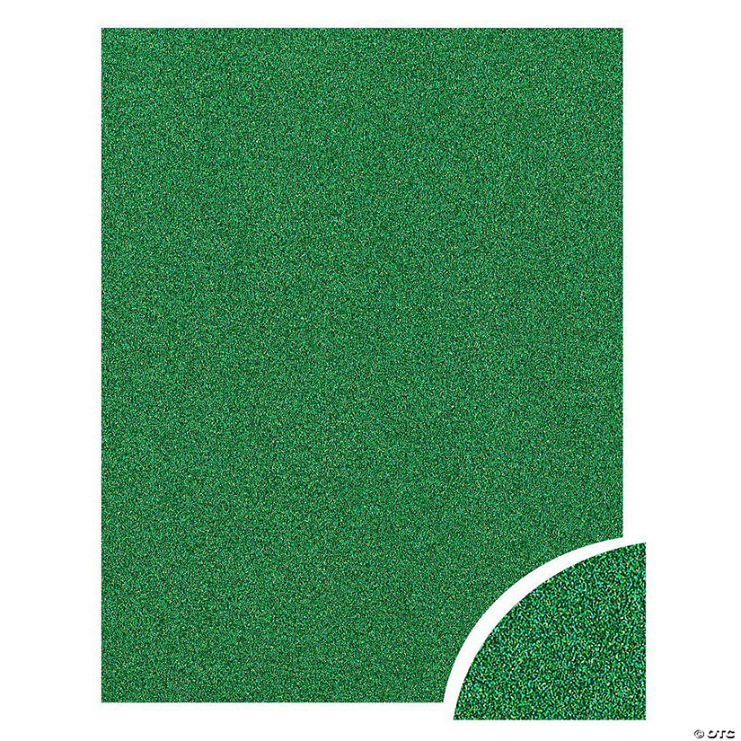 Paper Accents Glitter Cardstock 22"x 28" 85lb 10pc Green UPC&#160; &#160;&#160; &#160; Image