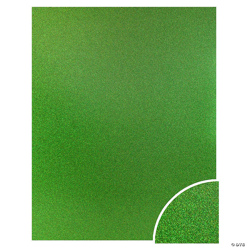 Paper Accents Glitter Cardstock 22"x 28" 85lb 10pc Kiwi Green UPC&#160; &#160;&#160; &#160; Image
