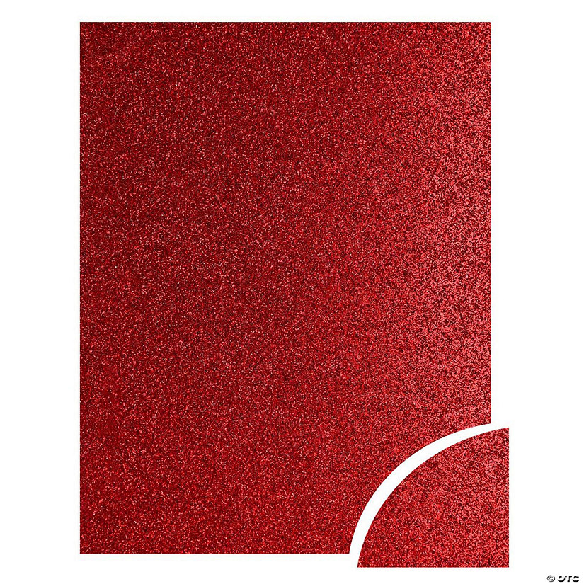 Paper Accents Glitter Cardstock 22"x 28" 85lb 10pc Red UPC&#160; &#160;&#160; &#160; Image