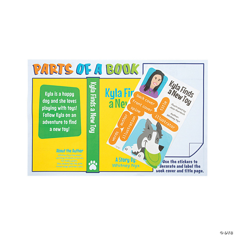 Parts of a Book Activity Sheets - 12 Pc. Image