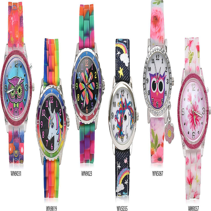 Party Favor 6pc Gift Analog Watch Set for Her - WN6PC01OT Image