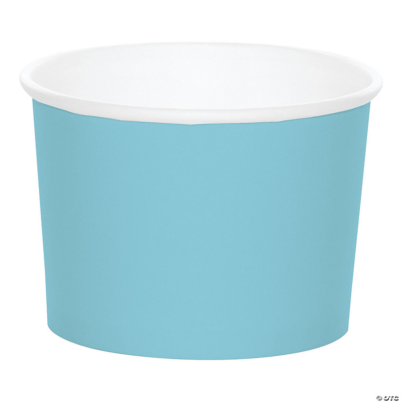 Pastel Blue Disposable Paper Snack Cups - 8 Ct. Image