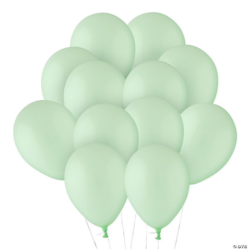 Pastel Green 5" Latex Balloons - 24 Pc. Image